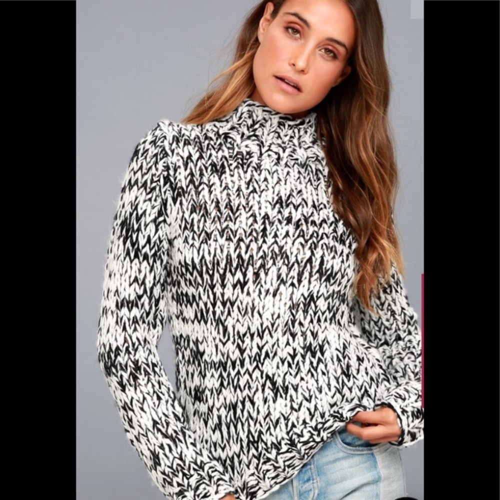 White Crow Funnel Neck knit sweater